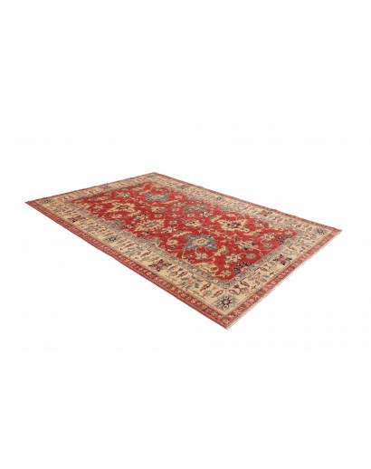 Tappeto Kazak Fine Pakistan marrone giallo 209x298