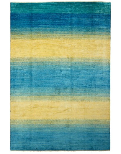 Tappeto Shayan Pakistan blu marrone 199x292