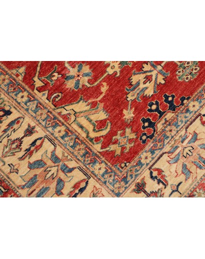 Tappeto Kazak Fine Pakistan marrone giallo 209x298