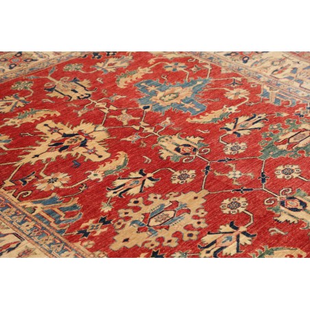 Tappeto Kazak Fine Pakistan marrone giallo 209x298