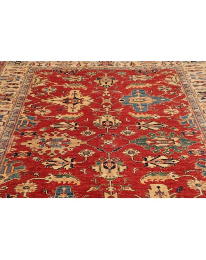 Tappeto Kazak Fine Pakistan marrone giallo 209x298