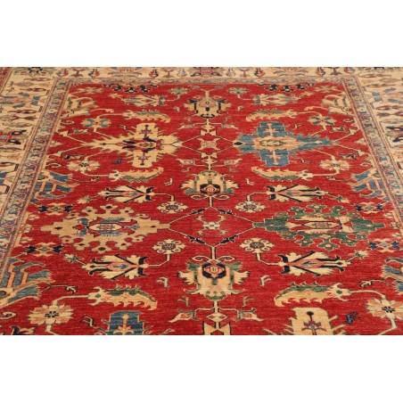 Tappeto Kazak Fine Pakistan marrone giallo 209x298