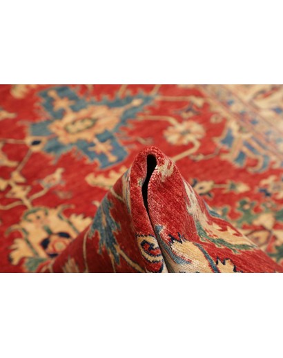 Tappeto Kazak Fine Pakistan marrone giallo 209x298