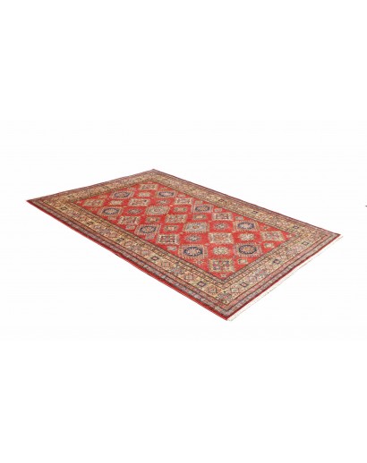 Tappeto Kazak Fine Pakistan rosso grigio 172x242