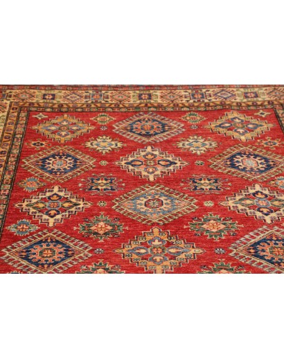 Tappeto Kazak Fine Pakistan rosso grigio 172x242