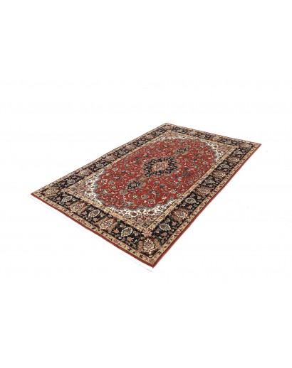 Tappeto Ghom Persia marrone giallo 140x211