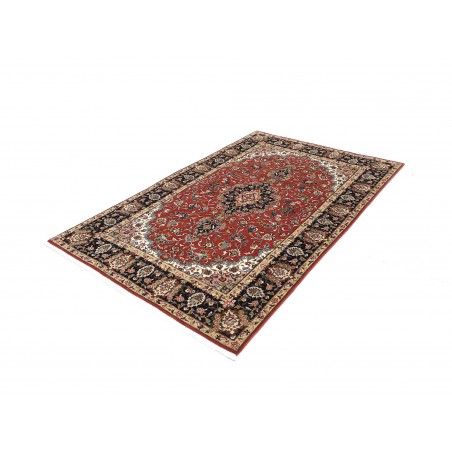 Tappeto Ghom Persia marrone giallo 140x211