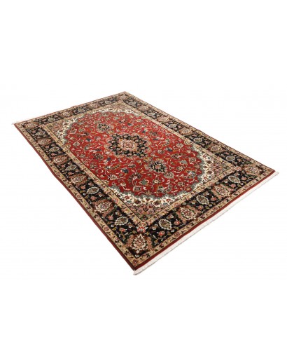 Tappeto Ghom Persia marrone giallo 140x211