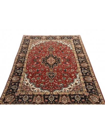 Tappeto Ghom Persia marrone giallo 140x211