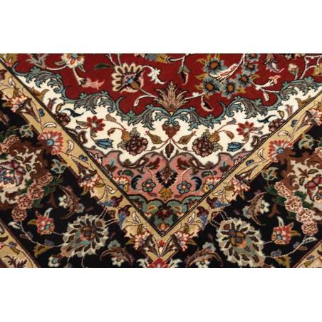 Tappeto Ghom Persia marrone giallo 140x211