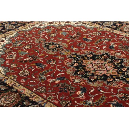 Tappeto Ghom Persia marrone giallo 140x211