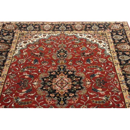 Tappeto Ghom Persia marrone giallo 140x211