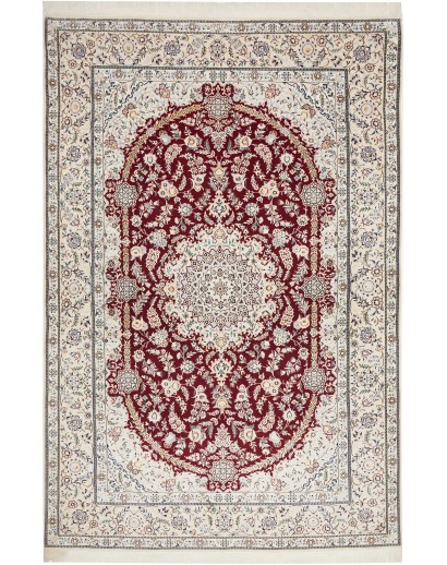 Tappeto Nain 6La Persia bianco grigio 158x248