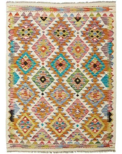 Tappeto Kilim Afghanistan marrone 109x147