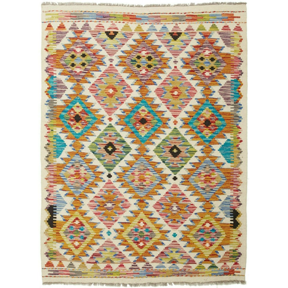 Tappeto Kilim Afghanistan marrone 109x147