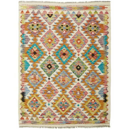 Tappeto Kilim Afghanistan marrone 109x147