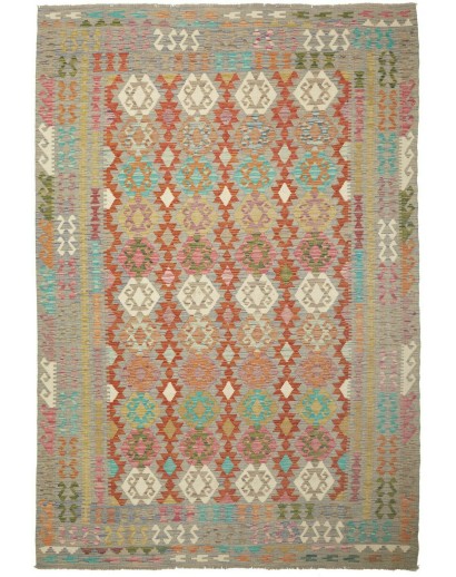 Tappeto Kilim Afghanistan marrone 203x295