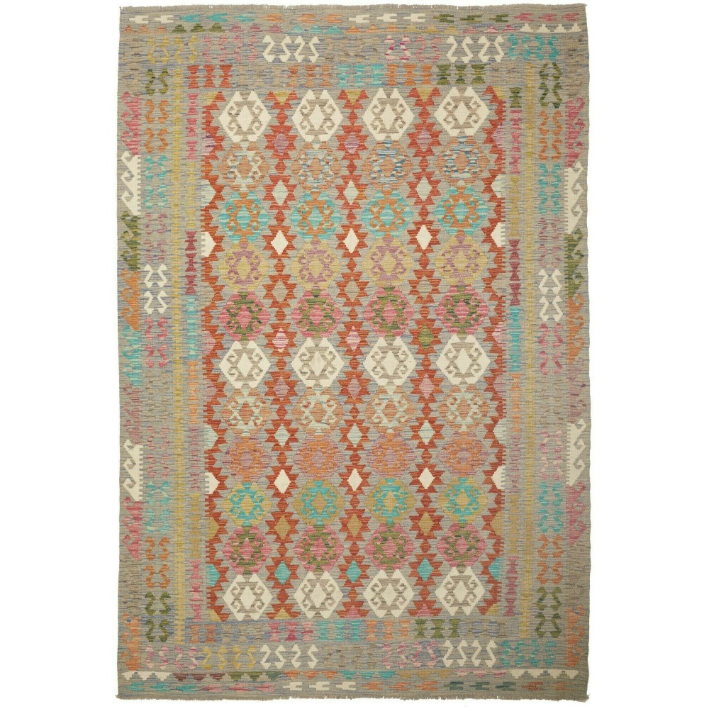 Tappeto Kilim Afghanistan marrone 203x295