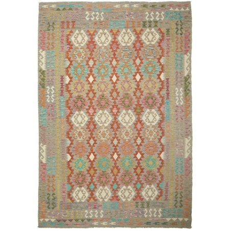 Tappeto Kilim Afghanistan marrone 203x295