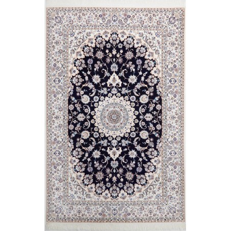 Tappeto Nain 6La Persia bianco blu 158x245