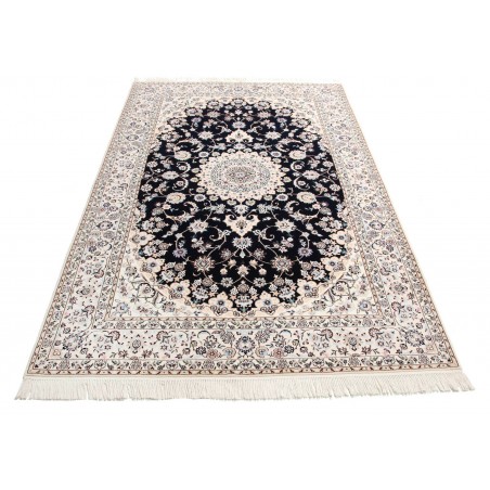 Tappeto Nain 6La Persia bianco blu 158x245