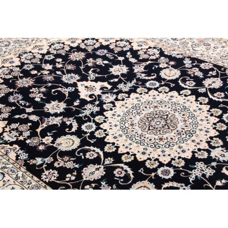 Tappeto Nain 6La Persia bianco blu 158x245