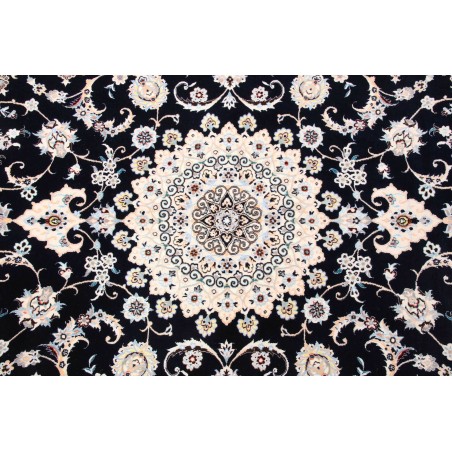 Tappeto Nain 6La Persia bianco blu 158x245