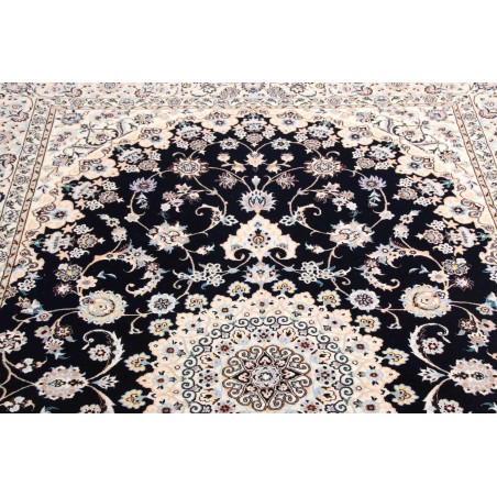 Tappeto Nain 6La Persia bianco blu 158x245