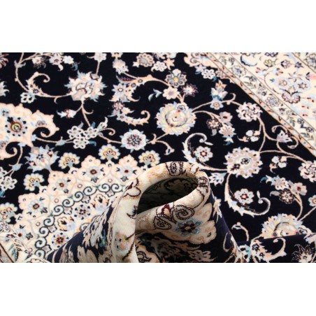 Tappeto Nain 6La Persia bianco blu 158x245