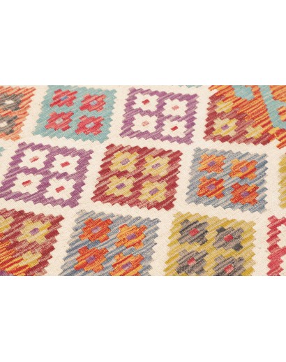 Tappeto Kilim Afghanistan marrone bianco 79x298