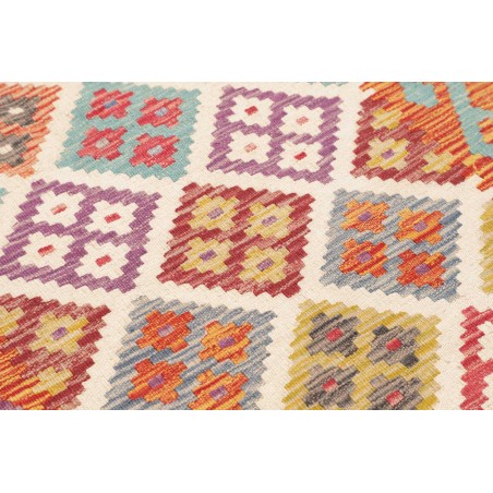 Tappeto Kilim Afghanistan marrone bianco 79x298