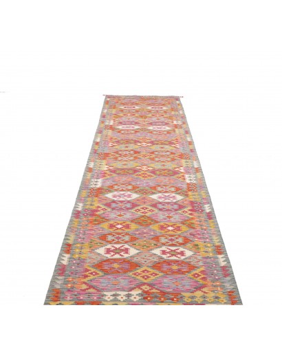 Tappeto Kilim Afghanistan marrone 83x394