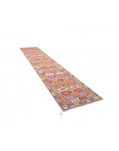 Tappeto Kilim Afghanistan marrone 83x394
