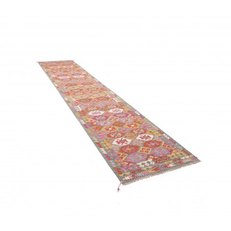 Tappeto Kilim Afghanistan marrone 83x394