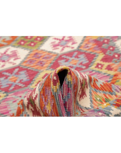 Tappeto Kilim Afghanistan marrone 83x394