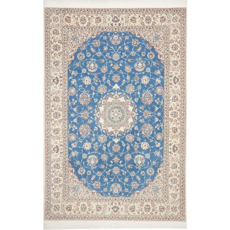 Tappeto Nain 6La Persia bianco blu 167x255