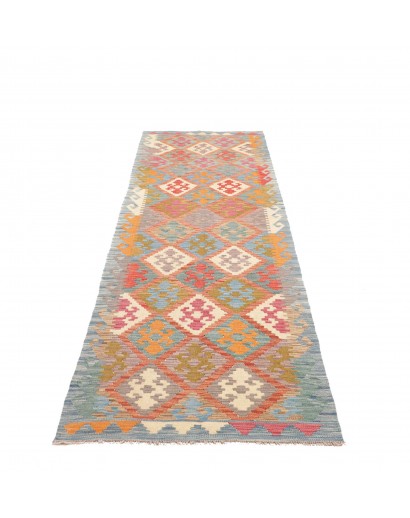 Tappeto Kilim Afghanistan marrone bianco 78x297