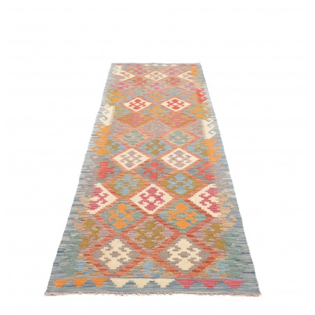 Tappeto Kilim Afghanistan marrone bianco 78x297