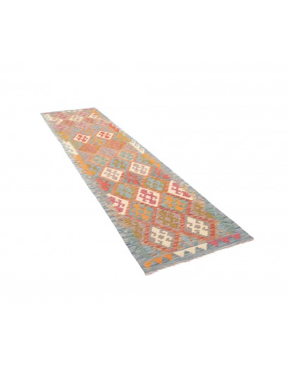 Tappeto Kilim Afghanistan marrone bianco 78x297