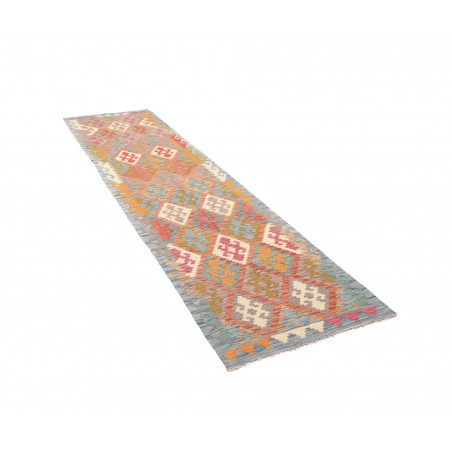 Tappeto Kilim Afghanistan marrone bianco 78x297