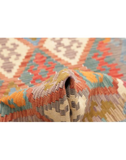 Tappeto Kilim Afghanistan marrone bianco 78x297