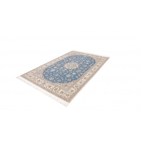 Tappeto Nain 6La Persia bianco blu 167x255