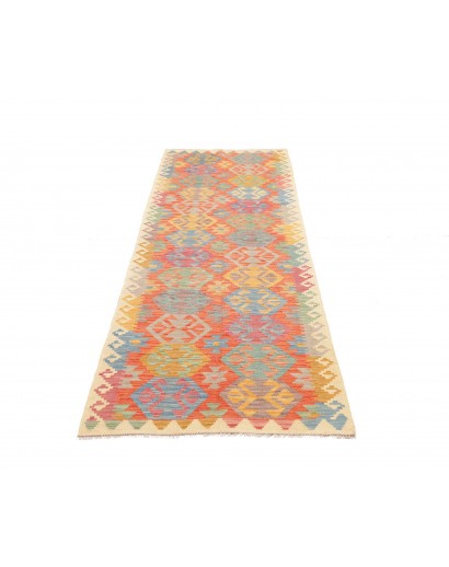 Tappeto Kilim Afghanistan marrone giallo 79x290