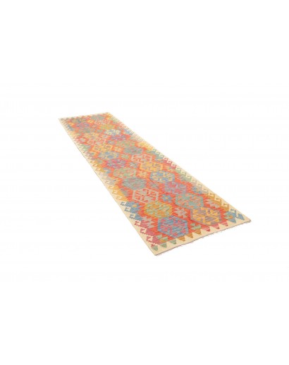 Tappeto Kilim Afghanistan marrone giallo 79x290