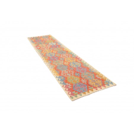 Tappeto Kilim Afghanistan marrone giallo 79x290