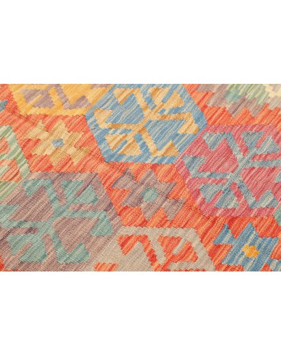 Tappeto Kilim Afghanistan marrone giallo 79x290