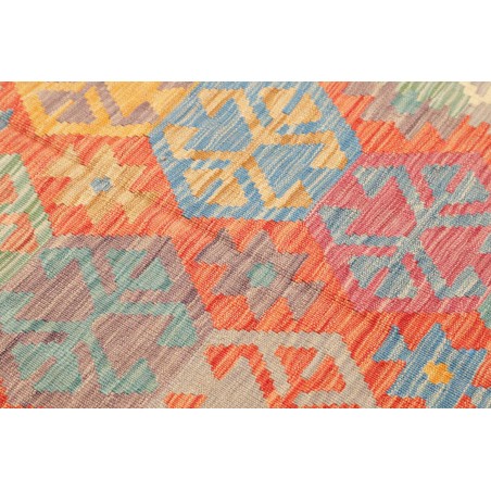 Tappeto Kilim Afghanistan marrone giallo 79x290