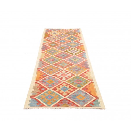 Tappeto Kilim Afghanistan marrone giallo 80x290