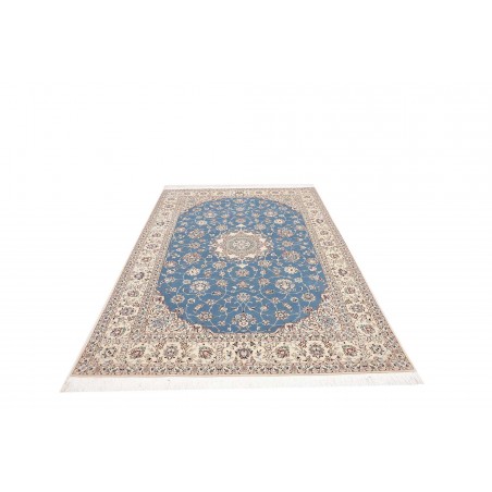 Tappeto Nain 6La Persia bianco blu 167x255