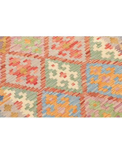 Tappeto Kilim Afghanistan marrone grigio 83x280